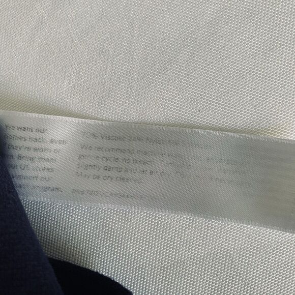 Eileen Fisher Pants Women S Petite Navy Blue Pull On Straight Ankle Minimalist - Picture 4 of 7